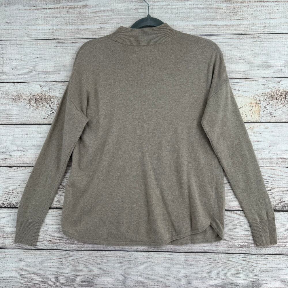 Madewell Ashbury Mockneck Sweater Womens XXS Beige Merino Wool Alpaca NEW - Picture 2 of 14